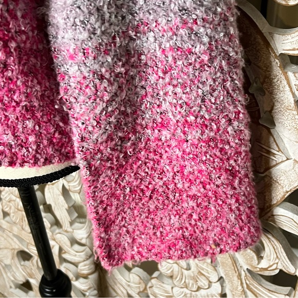 EUC Free People Pink Purple Dip Dye Ombre Crew Neck Sweater Bell Sleeves Sz S - Picture 4 of 7